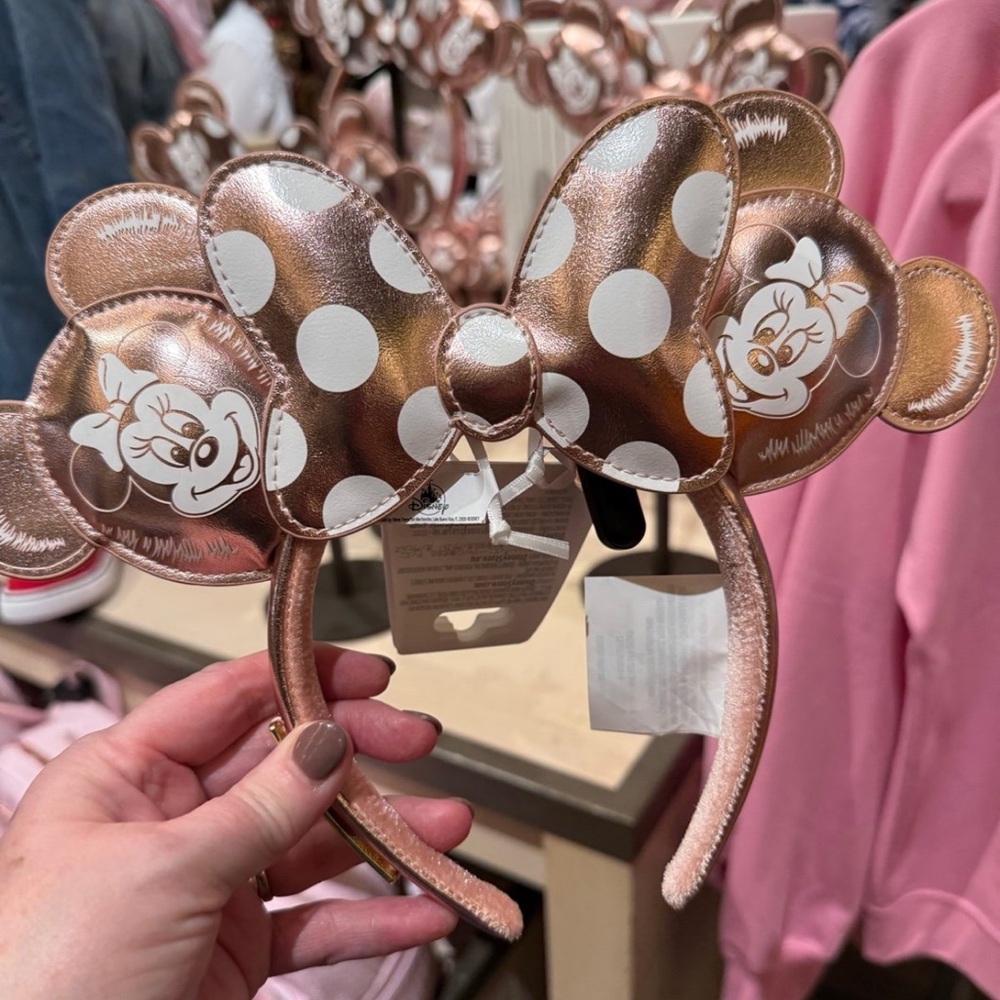 Loungefly Rose Gold Minnie Mouse  Ears - NWT!!